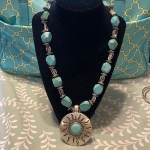 Silver and Turquoise Necklace